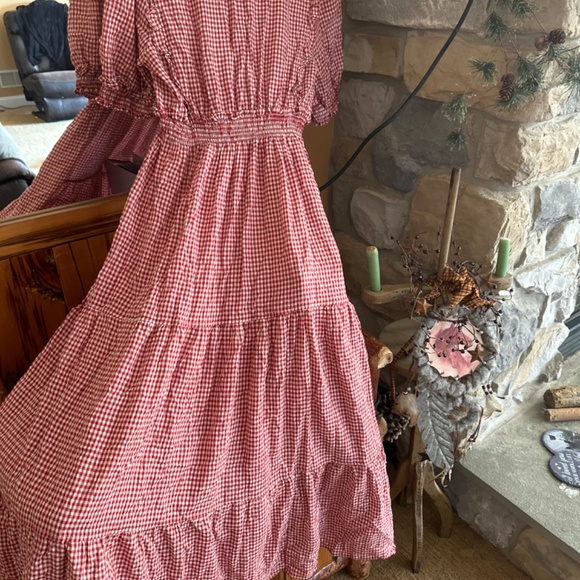 Red white gingham dress. SALE!!! - Picture 8 of 8